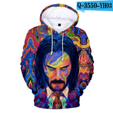 John Wick Keanu Hoodie John Wick 3D Printed Hood Sweatshirt