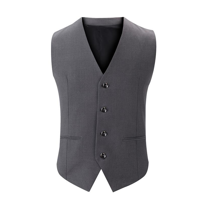 Mens Dress Vests Men's Vest Casual Jacket Business Waistcoat Men's V-neck Suit Vest Vest