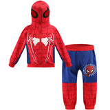 Spider Man Hoodie & Pant 2 Piece Set Zipper Jacket Trousers