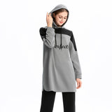 Burkini Swimwear Muslim Fashion Outfits Sports and Leisure Color Stitching Hoodie Swimsuit