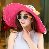 Kentucky Derby Hats UV Protection Women Folding Beach Hat