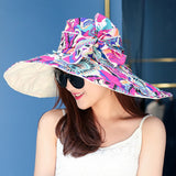 Kentucky Derby Hats UV Protection Women Folding Beach Hat