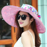 Kentucky Derby Hats UV Protection Women Folding Beach Hat