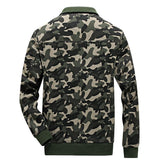 Men Fit Bomber Jacket Windbreaker Moto Street Coat Men's Camouflage Workwear Flight Jacket Loose plus Size Casual Embroidery