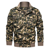 Men Fit Bomber Jacket Windbreaker Moto Street Coat Men's Camouflage Workwear Flight Jacket Loose plus Size Casual Embroidery