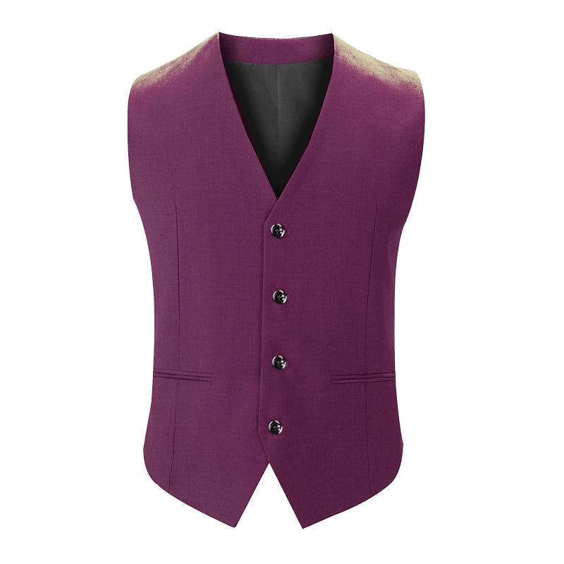 Mens Dress Vests Men's Vest Casual Jacket Business Waistcoat Men's V-neck Suit Vest Vest