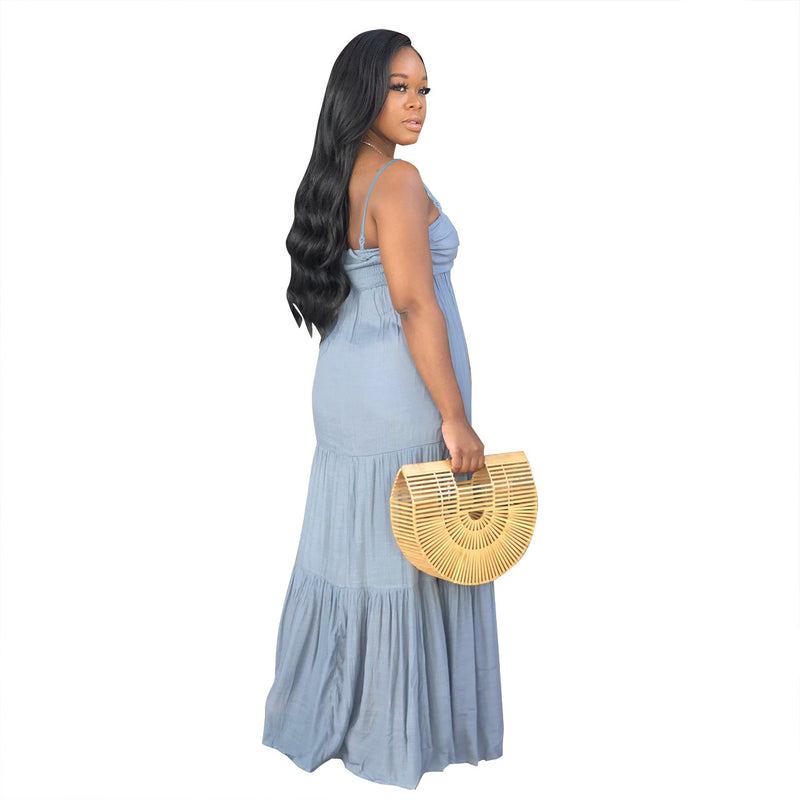 Chest Wrap Bohemian Dress Casual Dress