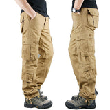 Baggy Cargo Pants for Men Cargo Pants Men's Casual Trousers Large Size Loose Straight Multi-Pocket Work Pants Outdoor Workout Pants