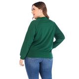 Women Plus Size Tops Colorful Narrow Goods Knitted Sweater