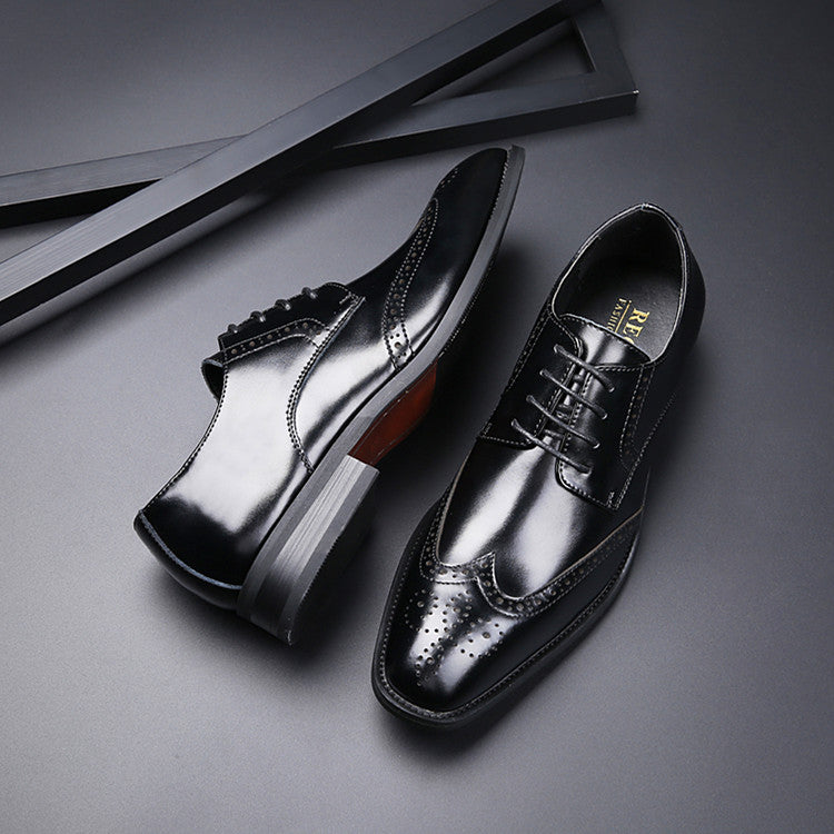 Indo Western Shoes Floral Locke British Style Genuine Leather Business Formal Wear Leather Shoes