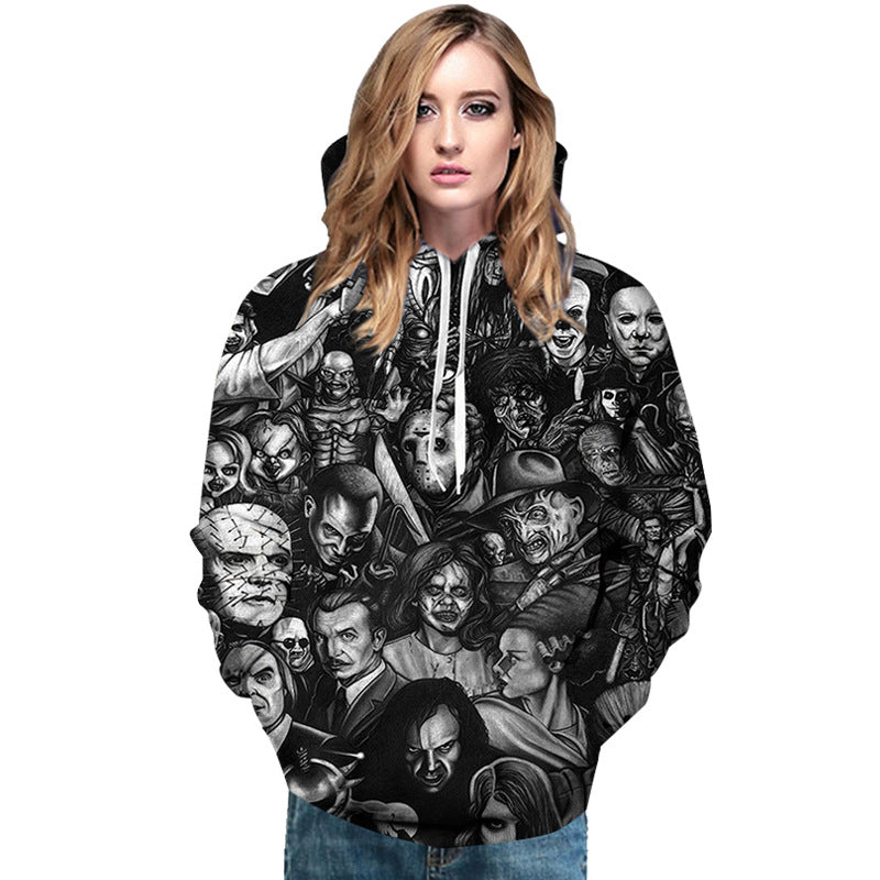 Skull Hoodie 3D Digital Printing Skull Sweater
