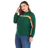 Women Plus Size Tops Colorful Narrow Goods Knitted Sweater