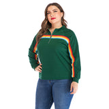 Women Plus Size Tops Colorful Narrow Goods Knitted Sweater