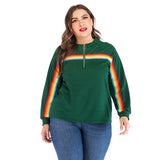 Women Plus Size Tops Colorful Narrow Goods Knitted Sweater