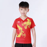 Cricket T Shirt Children Table Tennis Wear Badminton Clothing