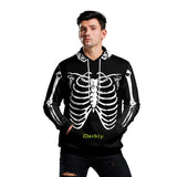 Skeleton Hoodie 3D Skull Printed Hoodie