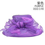 Kentucky Derby Hats Spring/Summer Mesh Bowler Hat Bowknot Sun Hat