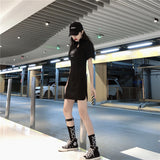 Gothic Lolita Harajuku Style Clothing Retro Short Sleeve Cheongsam Embroidered Dress