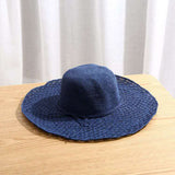 Straw Hat Hand-Woven Raffia Hat Sun Protection Hat