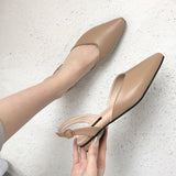Nude Chunky Heel Sandals