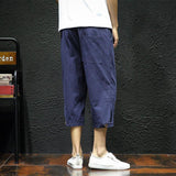 Linen Pants Straight Leg Pants Drawstring Lightweight Elastic Beach Pants Summer Leisure Loose Summer