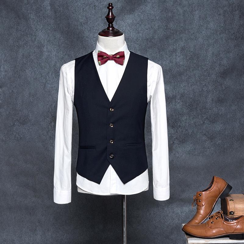 Mens Dress Vests Men's Vest Casual Jacket Business Waistcoat Men's Vest Coat Vest