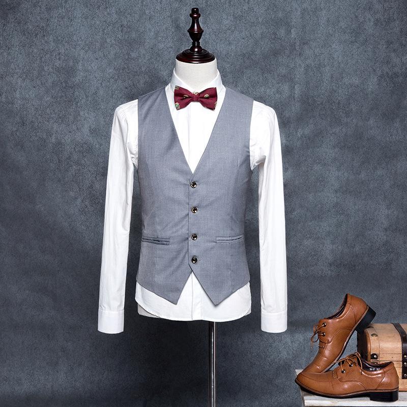Mens Dress Vests Men's Vest Casual Jacket Business Waistcoat Men's Vest Coat Vest