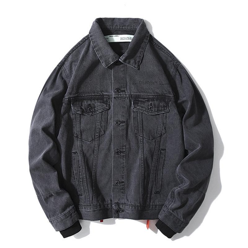 Arrow Denim Jacket Jean Coat off Ow Arrow Owt  Denim Jacket for Unisex