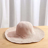Straw Hat Hand-Woven Raffia Hat Sun Protection Hat