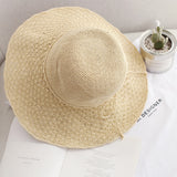 Straw Hat Hand-Woven Raffia Hat Sun Protection Hat