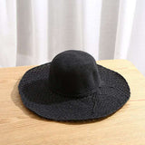 Straw Hat Hand-Woven Raffia Hat Sun Protection Hat