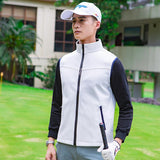 Mens Golf Vest Sports Slim Jacket Men's Sport Leisure Vest Golf Clothes Men's Autumn and Winter Vest Vest