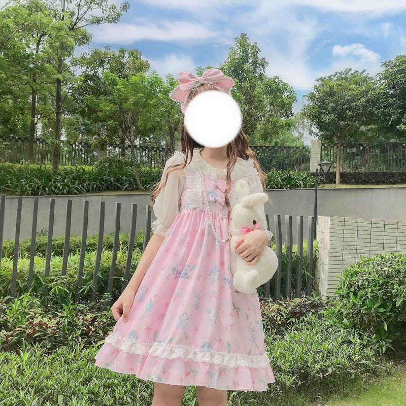 Gothic Lolita Harajuku Style Clothing Lolita Suspender Dress Rabbit JSK Dress
