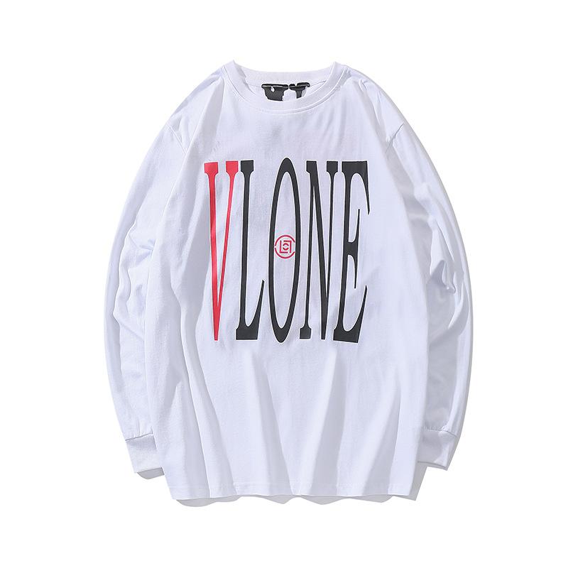 Vlone Sweatshirt Printed Long Sleeve Spring and Autumn Men and Women Casual round Neck Pullover