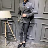 Double Brewed Seersucker Suit Suit Men's Suits Slim Casual Jacket