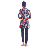 Burkini Swimwear Muslim Fashion Outfits Ladies Conservative Printing Beach Swimsuit