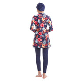 Burkini Swimwear Muslim Fashion Outfits Ladies Conservative Printing Beach Swimsuit