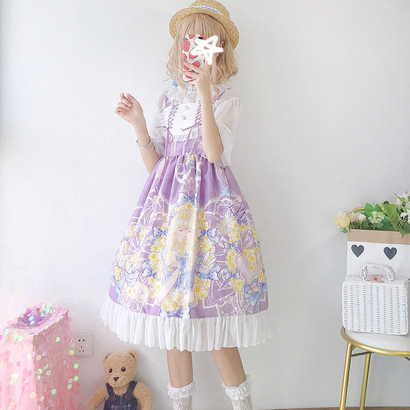 Gothic Lolita Harajuku Style Clothing Dress JSK Strap Dress