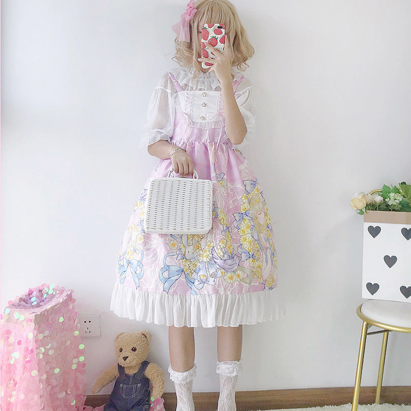 Gothic Lolita Harajuku Style Clothing Dress JSK Strap Dress