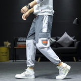 Men's Overalls Men's Pants Trendy Autumn Loose Cropped Sports Casual Pants All-Matching Men's Oversized Cargo Pants Men Cargo Pant
