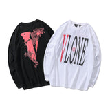 Vlone Sweatshirt Printed Long Sleeve Spring and Autumn Men and Women Casual round Neck Pullover