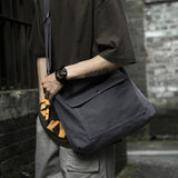 Sling Bags for Men Retro Simple Canvas Bag Men's Shoulder Messenger Bag