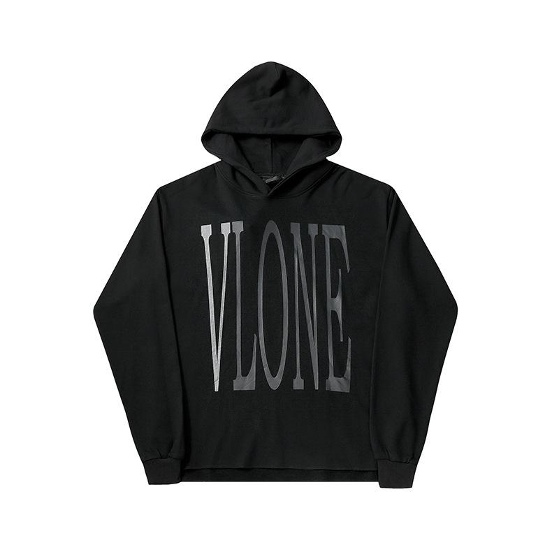 Vlone Hoodie Sweater Men's and Women's Hoodies Large VShaped Female Print Oversize Pullover Sweater