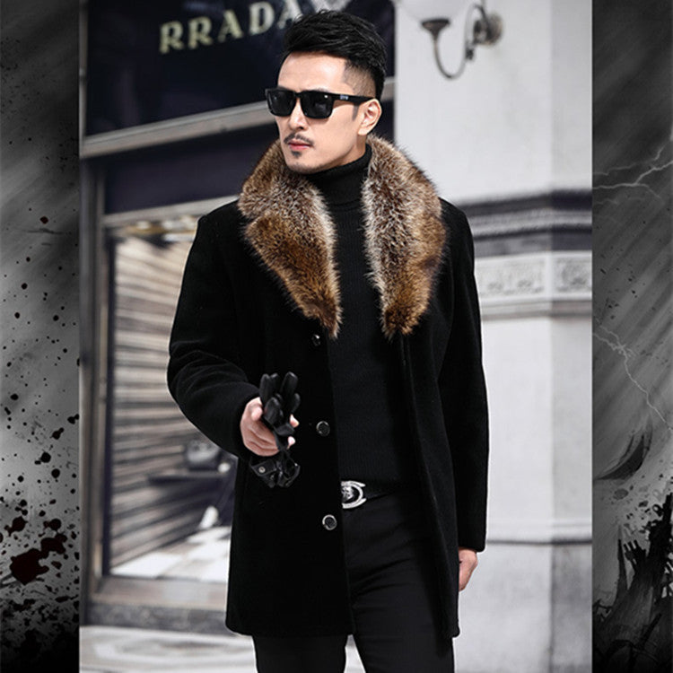 Bane Coat Mid-Length Woolen Trench Coat