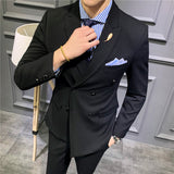 Double Brewed Seersucker Suit Suit Men's Suits Slim Casual Jacket