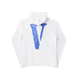Vlone Hoodie Friends Big V Hoodie Printed Men's and Women's Hoodie Terry