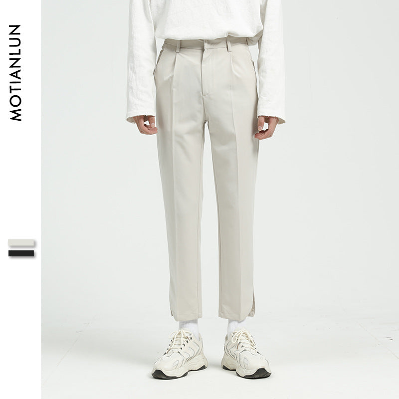 Men Suit Pants Men's Clothing Slimming Suit Skinny Pants