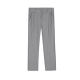 Men Suit Pants Men's Summer Suit Straight Ankle-Tied Pants