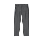 Men Suit Pants Men's Summer Suit Straight Ankle-Tied Pants