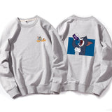Tom and Jerry Hoodie round Neck Spring and Autumn Sweater Loose Pullover Long Sleeve